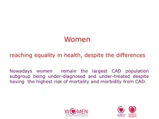 Women   reaching equality in health, despite the differences