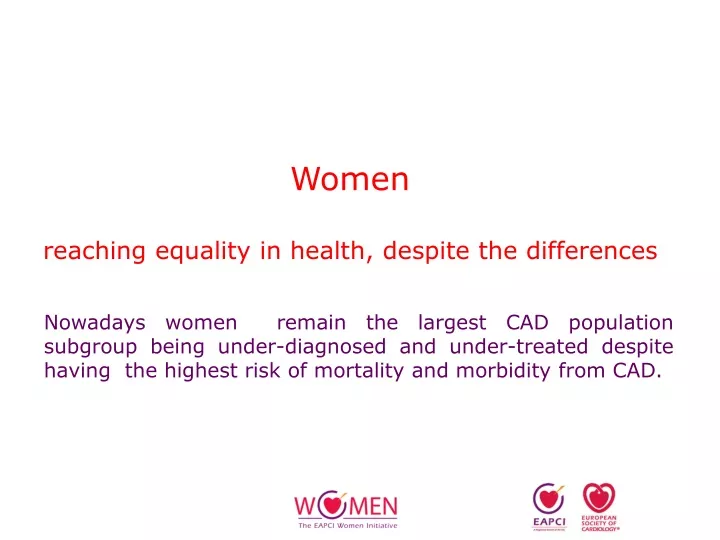 women reaching equality in health despite the differences