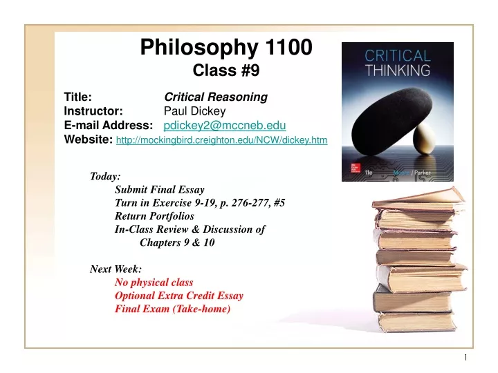 philosophy 1100 class 9