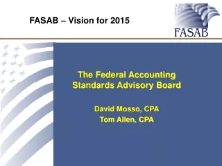 FASAB – Vision for 2015