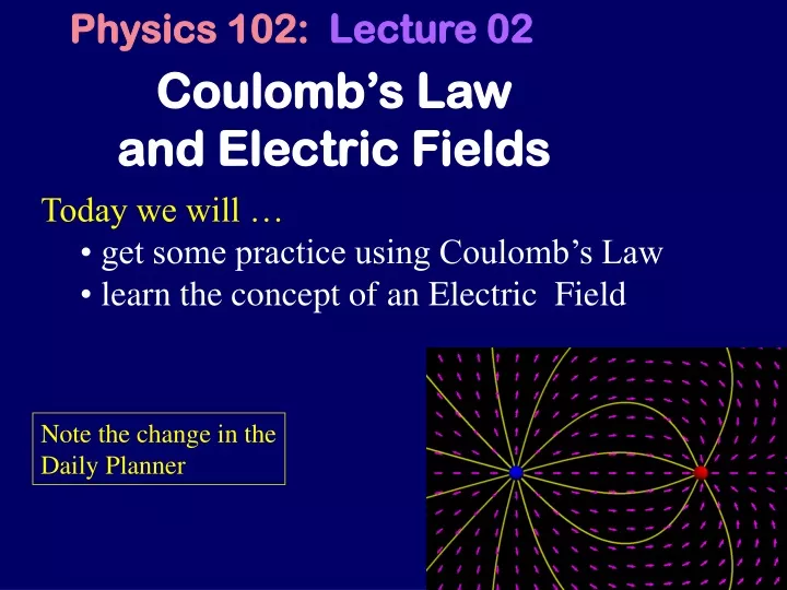 coulomb s law and electric fields