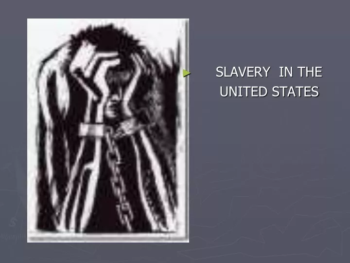 slavery in the united states