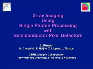 X-ray Imaging Using Single Photon Processing with Semiconductor Pixel Detectors