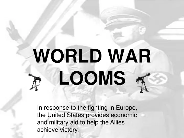 world war looms