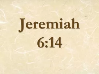 Jeremiah 6:14
