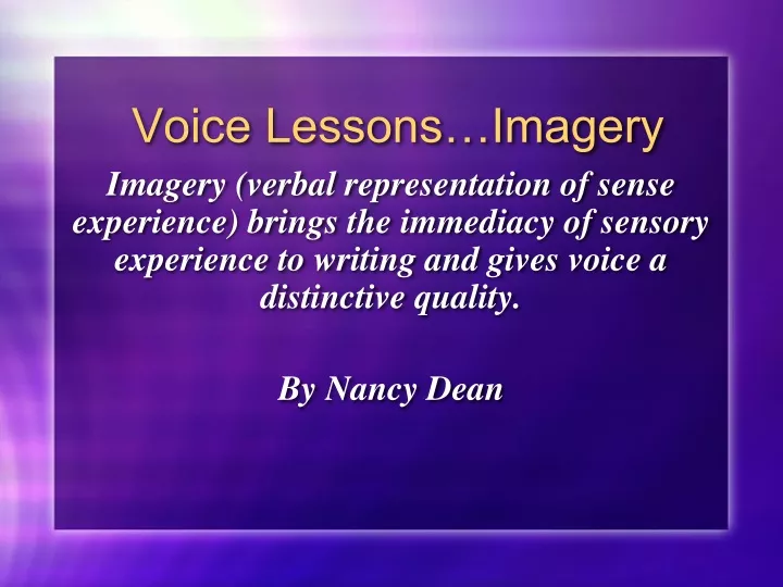 voice lessons imagery