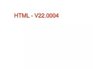 HTML - V22.0004