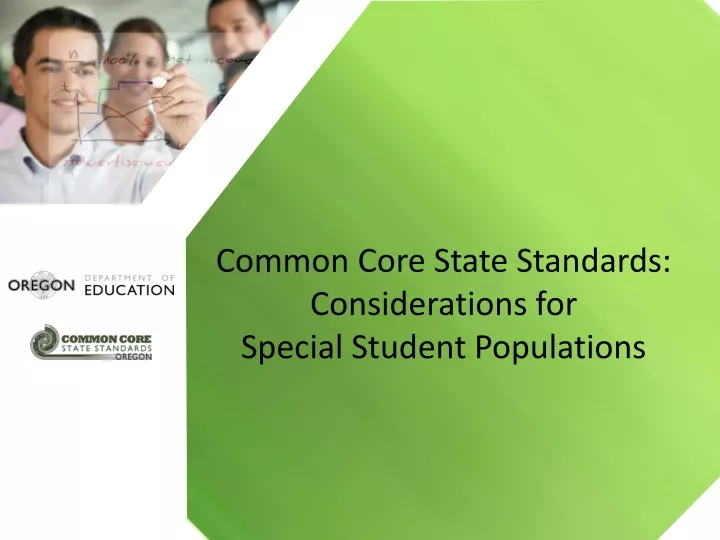 common core state standards considerations for special student populations