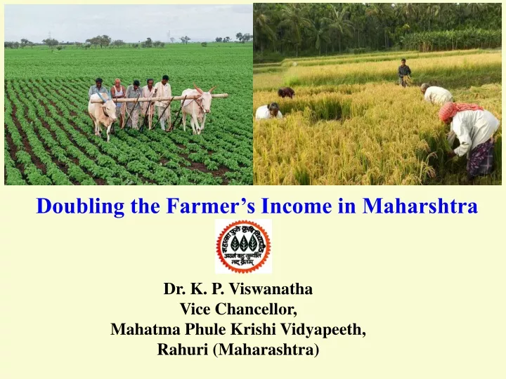 doubling the farmer s income in maharshtra