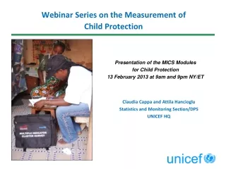 Webinar Series on the Measurement of  Child  Protection