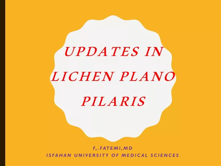 updates in lichen plano pilaris