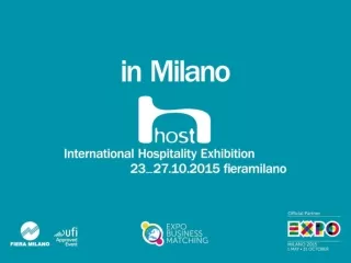 Host 2015: Milano  hub of professional hospitality