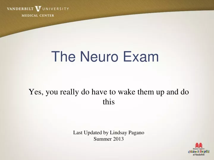 the neuro exam