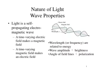 Nature of Light Wave Properties