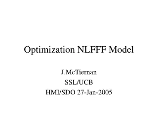 Optimization NLFFF Model