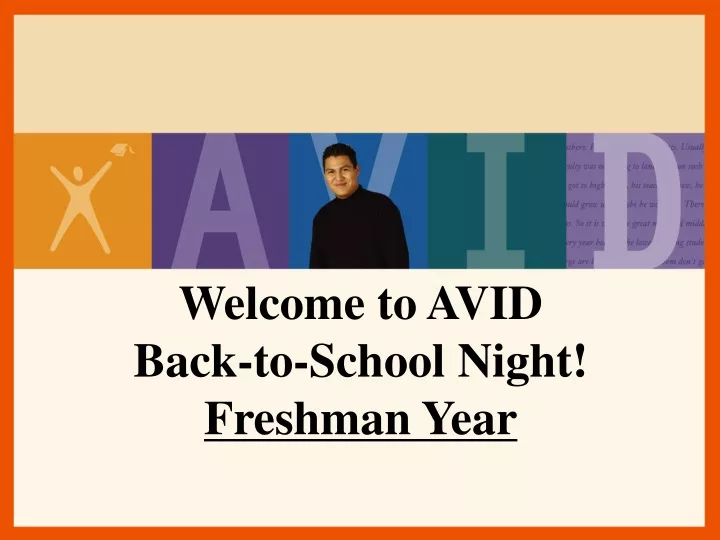 welcome to avid back to school night freshman year