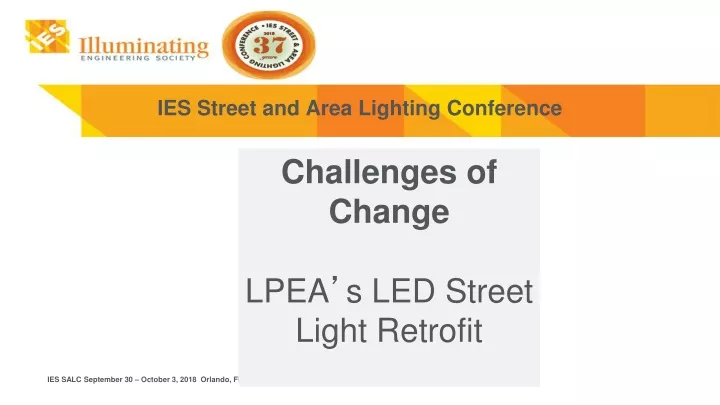 ies street and area lighting conference