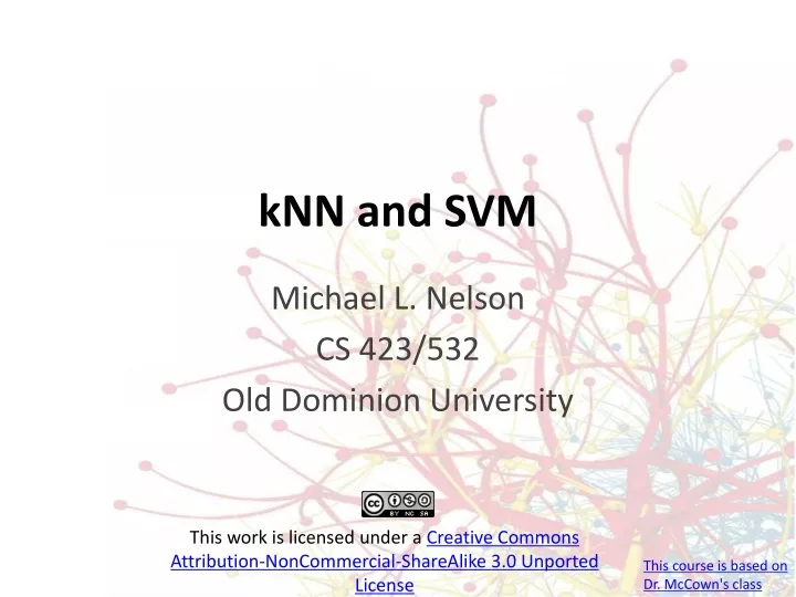 knn and svm
