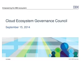 Empowering the IBM ecosystem