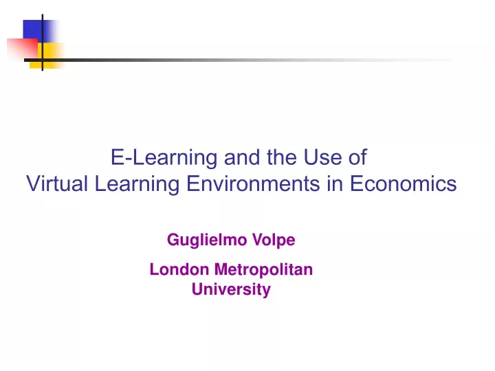 e learning and the use of virtual learning