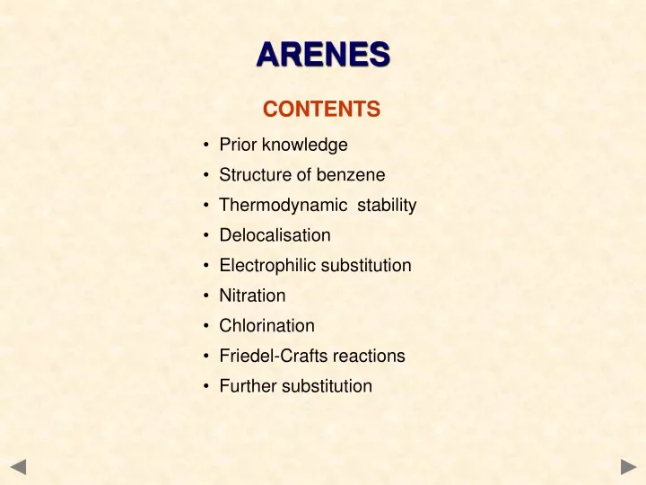 arenes