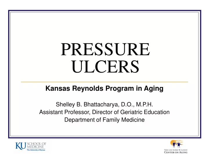 pressure ulcers