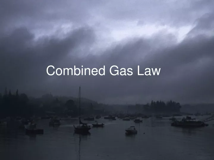 combined gas law