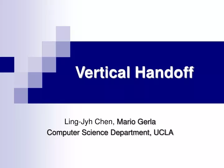 vertical handoff