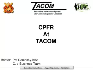 CPFR At TACOM
