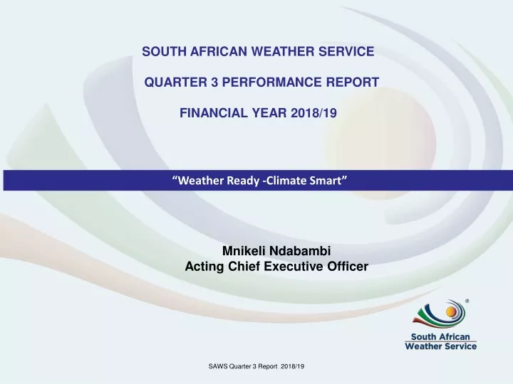 south african weather service quarter