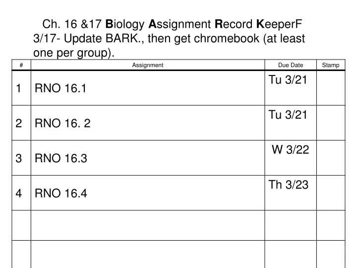 ch 16 17 b iology a ssignment r ecord k eepe