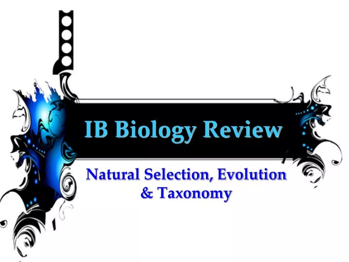 ib biology review