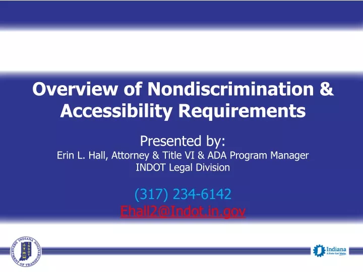 overview of nondiscrimination accessibility