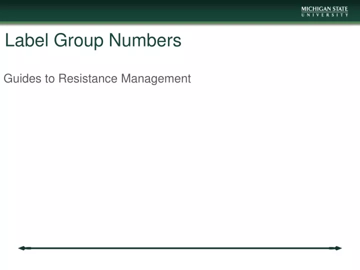 label group numbers