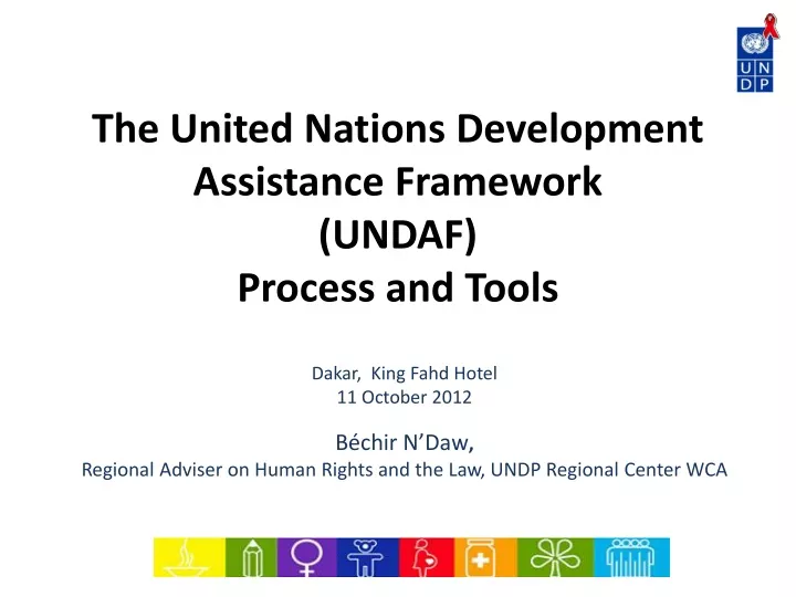 the united nations development assistance framework undaf process and tools
