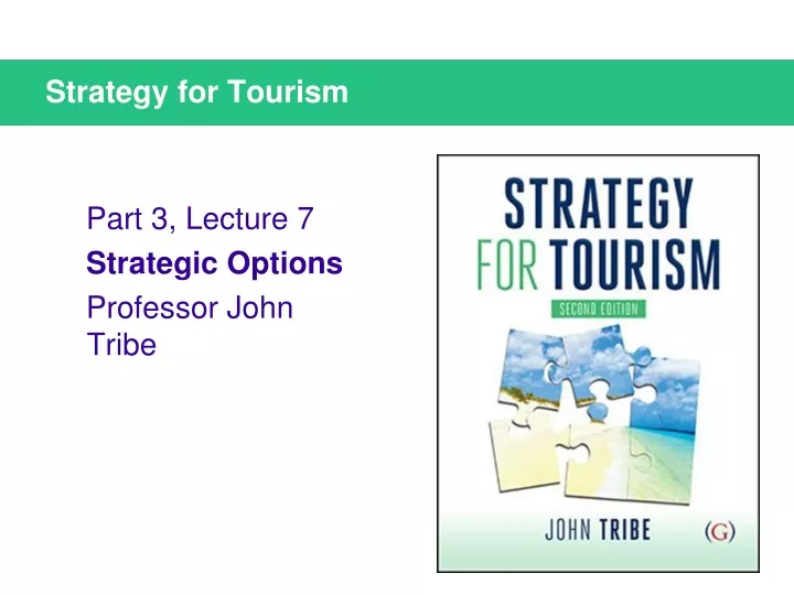 strategy for tourism