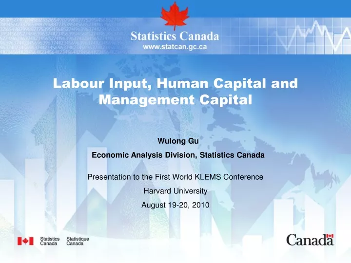 labour input human capital and management capital