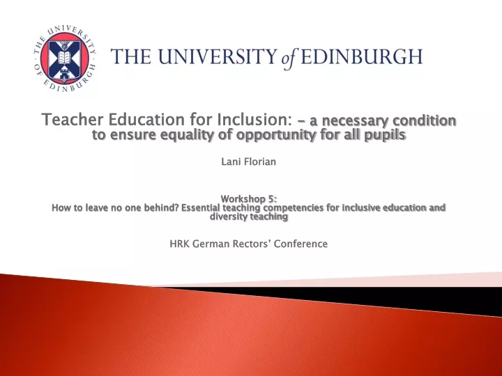 teacher education for inclusion a necessary