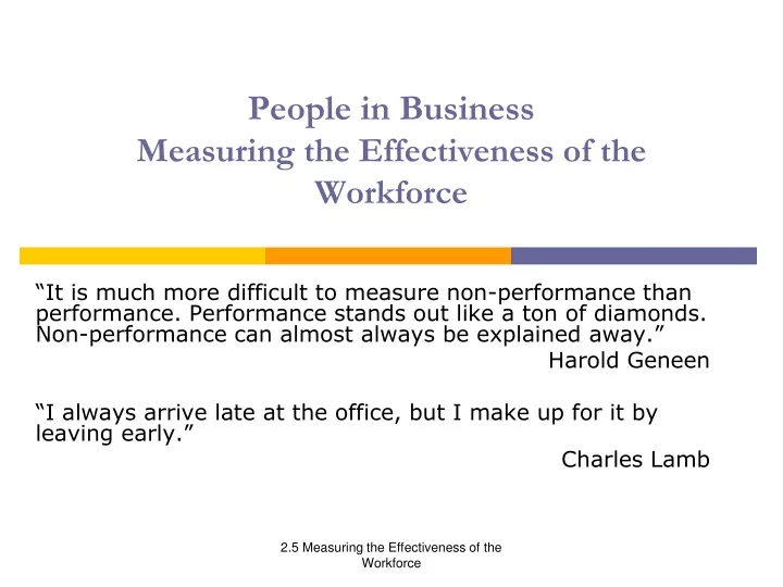 people in business measuring the effectiveness of the workforce