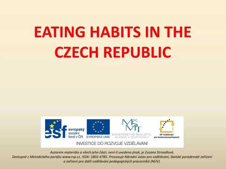 eating habits in the czech republic