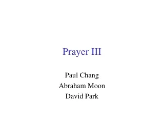 Prayer III