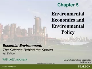 Chapter 5 Environmental Economics and Environmental Policy