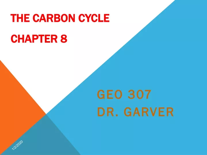 the carbon cycle chapter 8