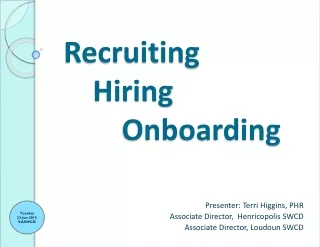 Recruiting 	Hiring 		Onboarding