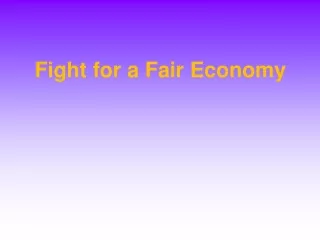 Fight for a Fair Economy
