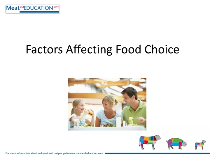 factors affecting food choice