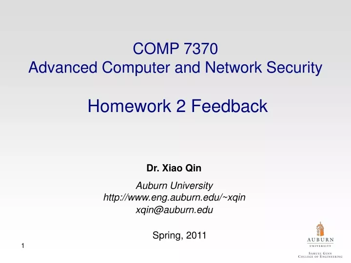 comp 7370 advanced computer and network security homework 2 feedback