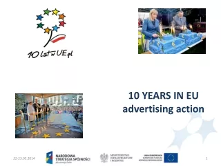 10 YEARS IN EU advertising action