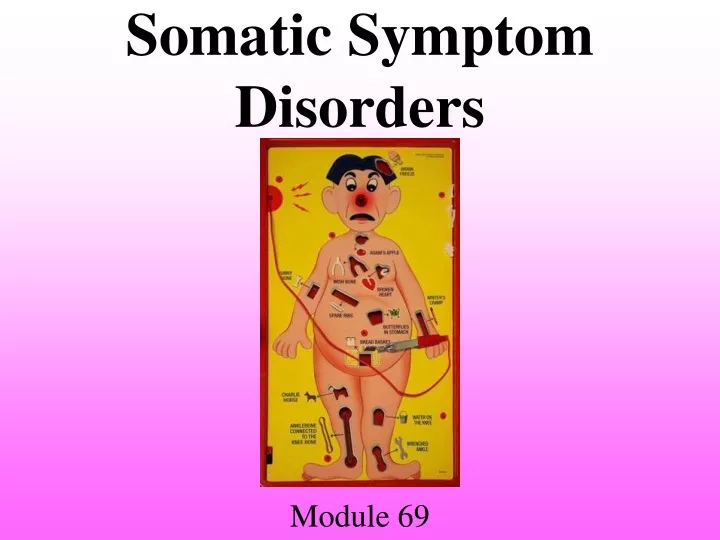 somatic symptom disorders