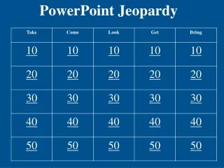 PowerPoint Jeopardy